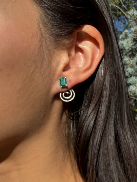 Celestial Spiral - Back Earring