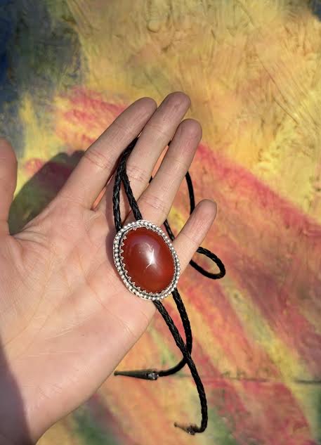 Carnelian Bolo Tie