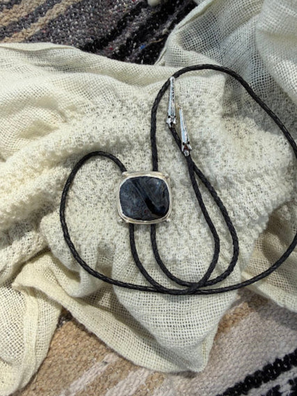 Sodalite Bolo Tie