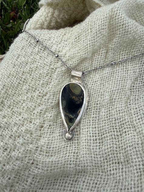 Jasper Sterling Silver Pendant