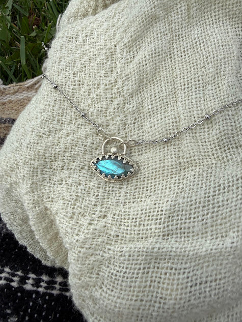 UFO SIGHTING! Labradorite Pendant
