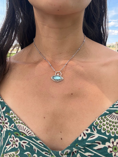 UFO SIGHTING! Labradorite Pendant