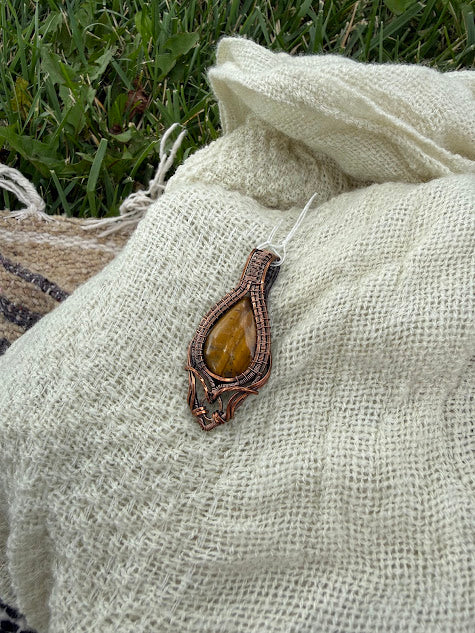 Eye of Ember - Tiger's Eye Pendant